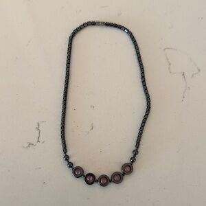 Elegant Purple Beaded Necklace